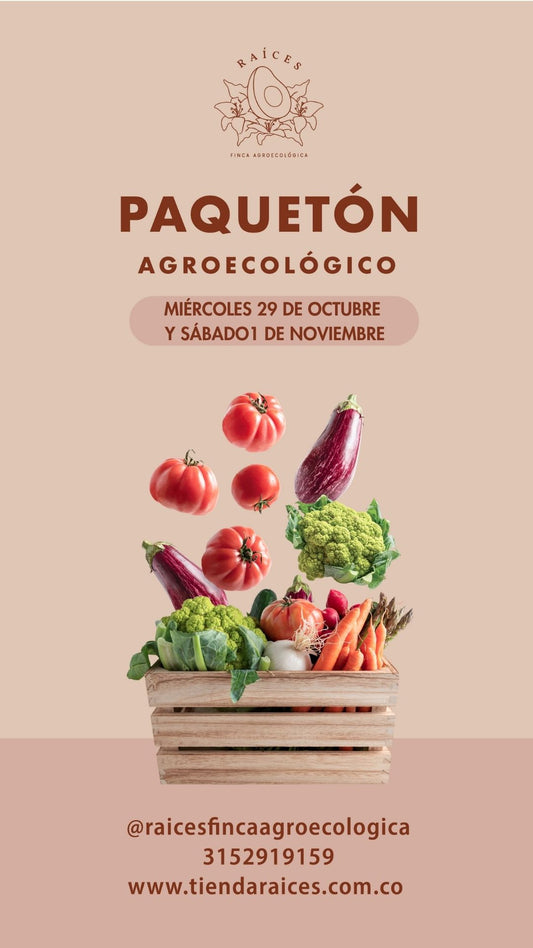 Paquetón Agroecológico Fresquito 🥑🍌🍓🥬