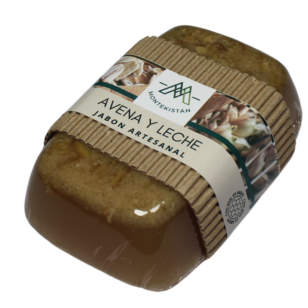 Jabón artesanal Madre Tierra Leche y avena (120g)