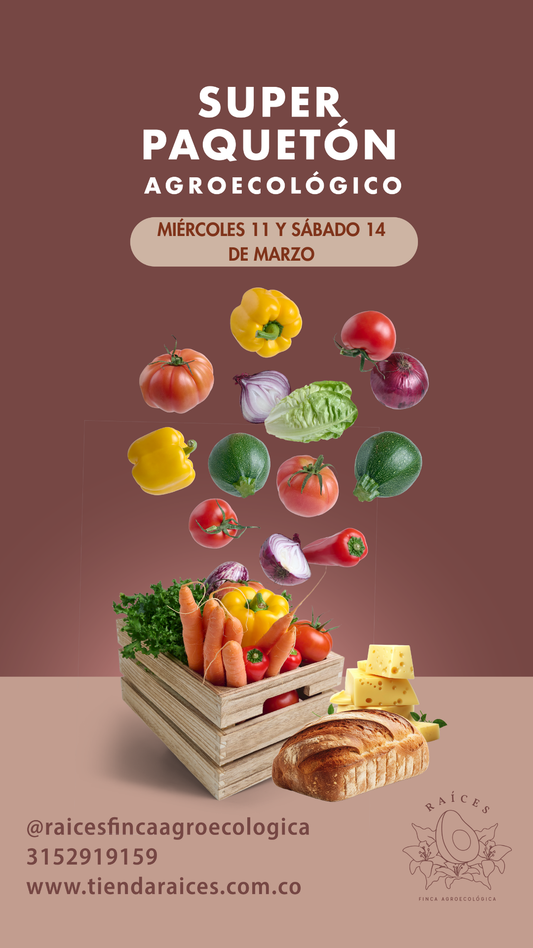 Super Paquetón Agroecológico 🧀🥑🍌🍓🥬