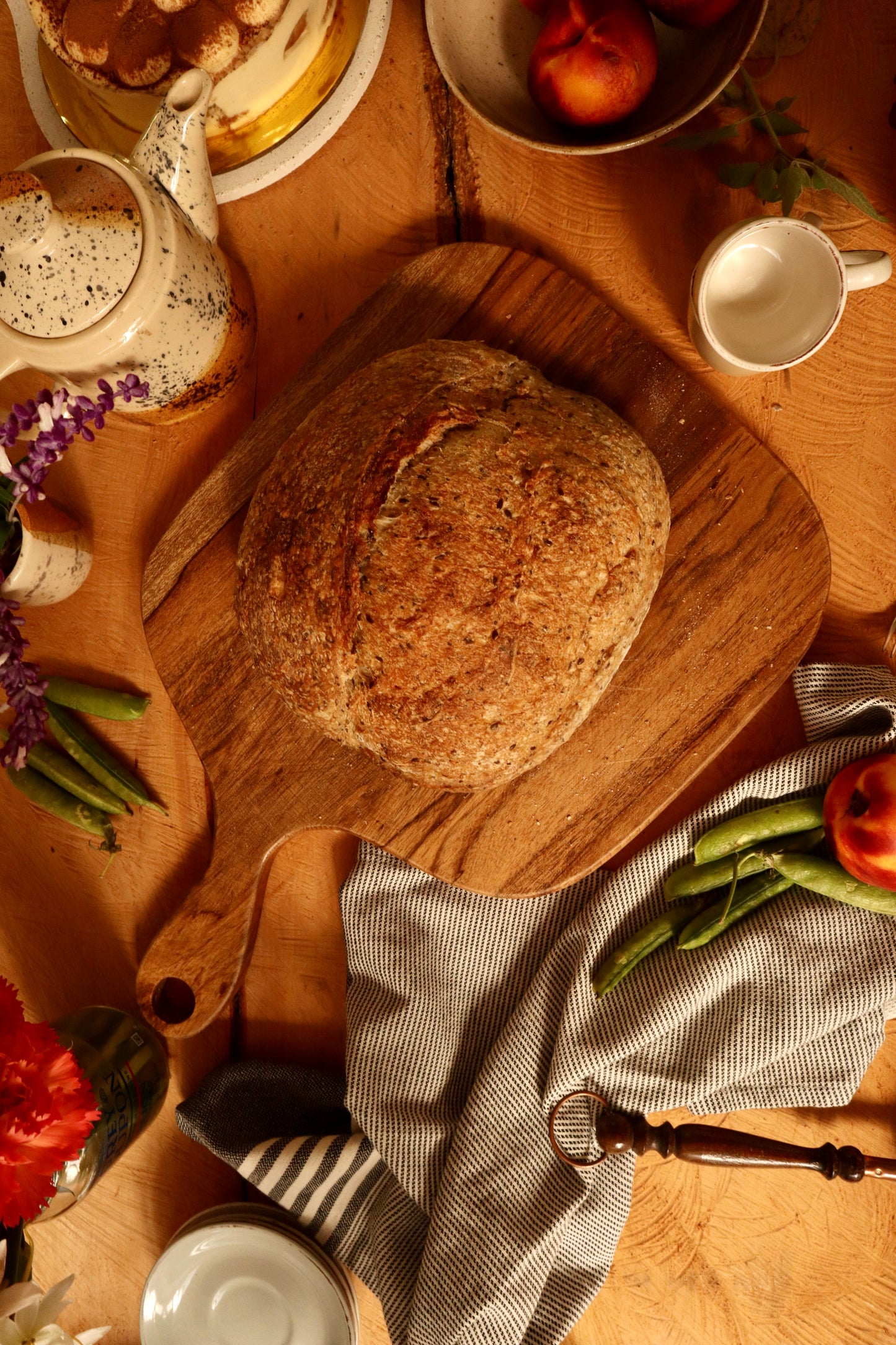 Pan de campagne con semillas