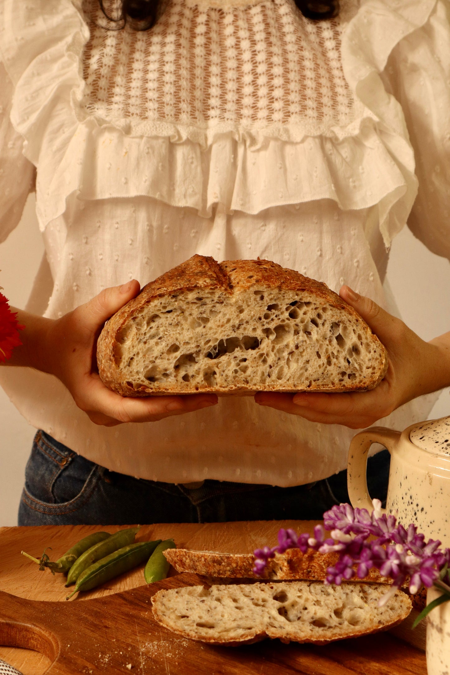 Pan de campagne con semillas