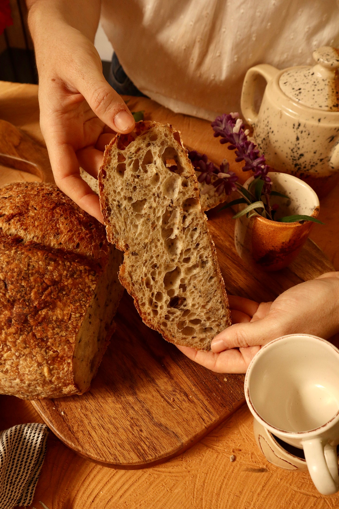 Pan de campagne con semillas