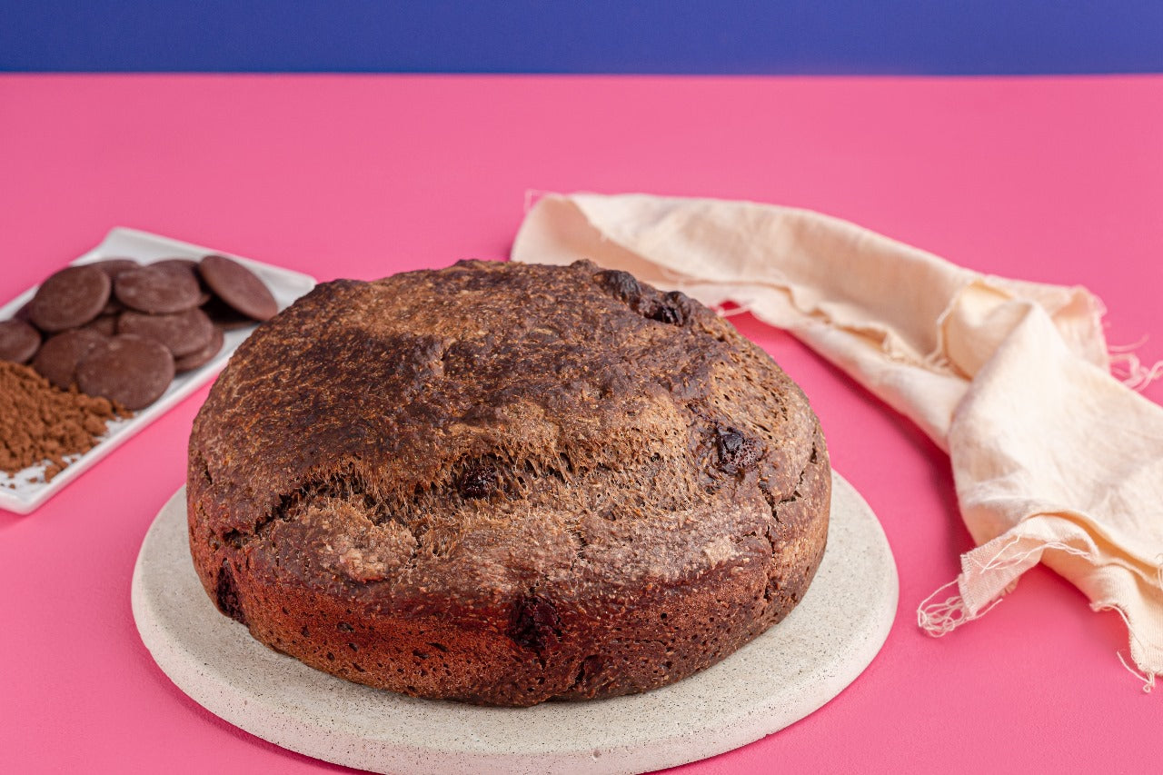 Pan masa madre con chocolate al 70%