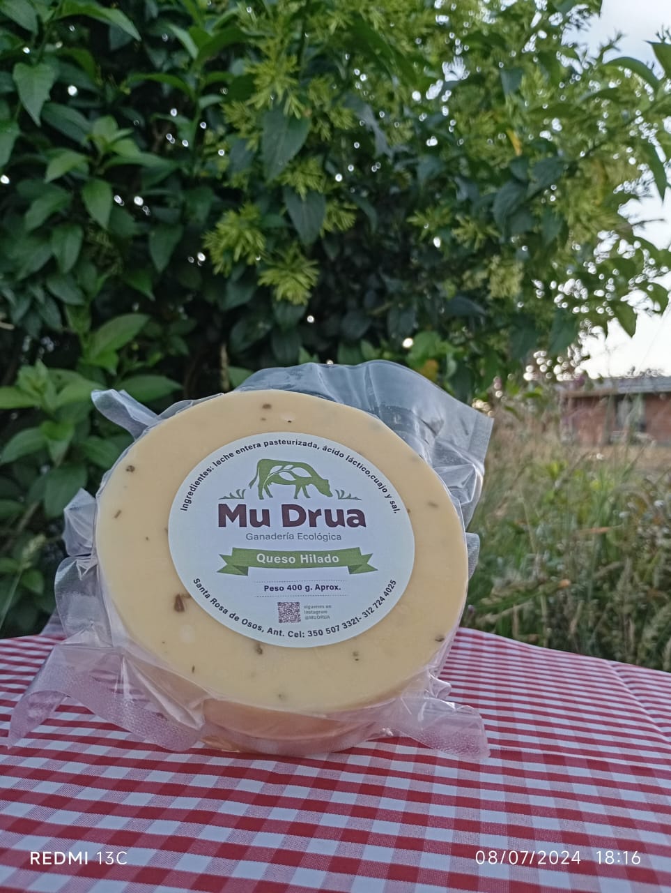 Queso mozarella (400g)